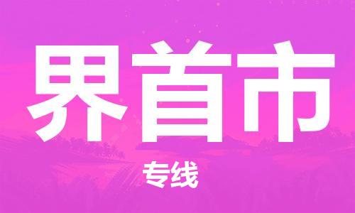 石門二路街道到界首市物流專線-石門二路街道到界首市貨運大件物流